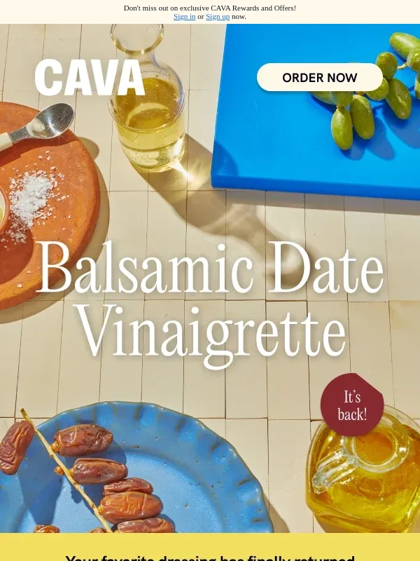 Cava - Good news for your bowl