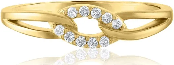 14K Yellow Gold Diamond Ring