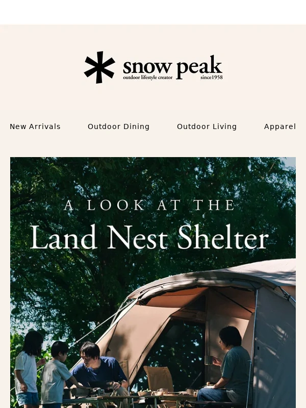 Snow Peak - New: Land Nest Shelter