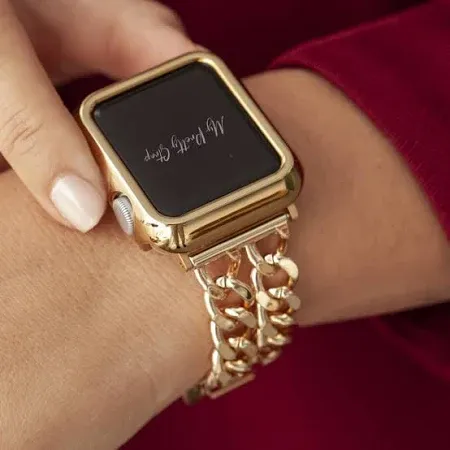 My Pretty Strap Double Chain Band for Apple Watch SE Series 9 8 7 6 5 4 3 2 1