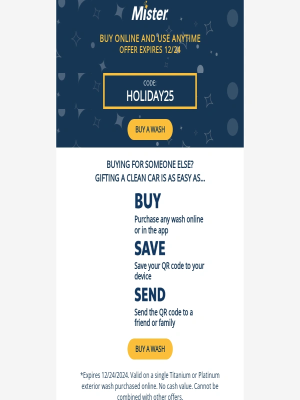 Mister Car Wash - Last-Minute Holiday Shopping Solved! ?