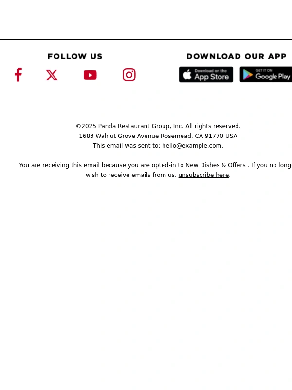 Panda Express - Show Them Your Love,Get ? From ?