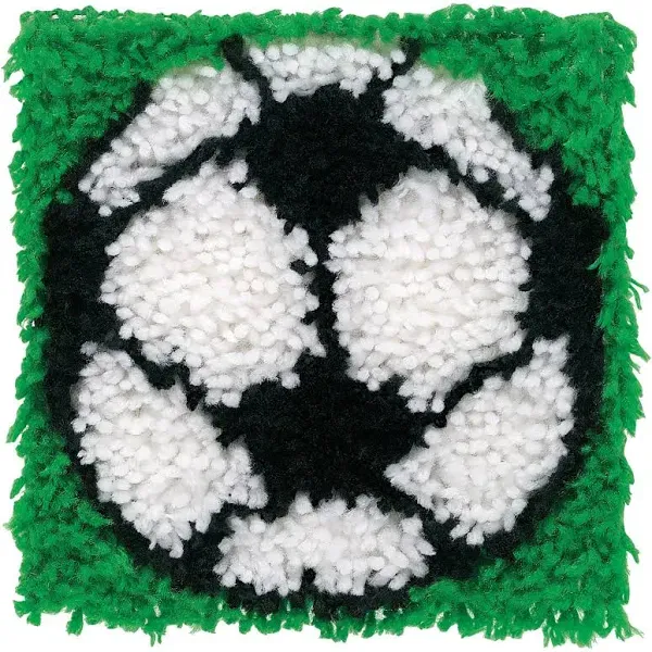 Caron Wonderart Soccer Latch Hook Kit
