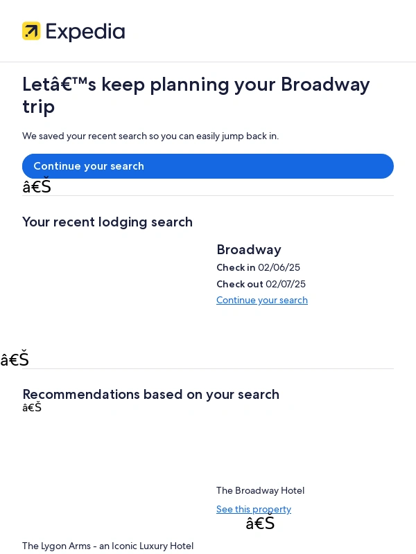 Expedia - Broadway is waiting for you
