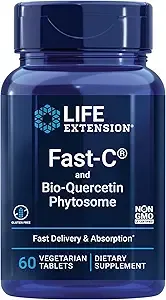 Life Extension Fast-C Bio-Quercetin 60-Capsule Bottle