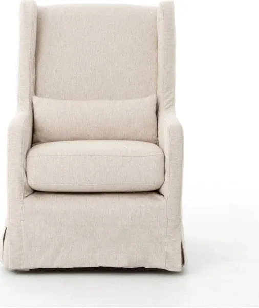 Four Hands Kensington Jette Linen Swivel Wing Chair