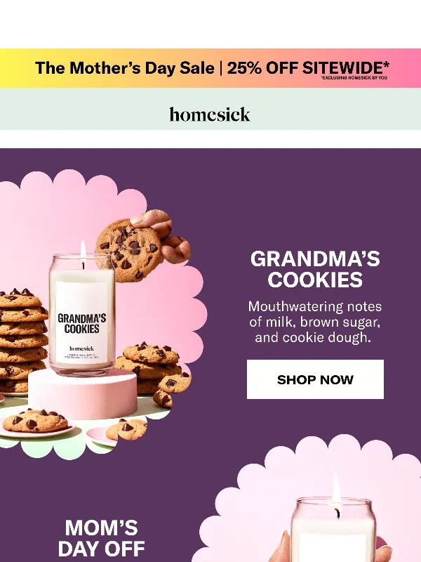 Homesick Candles - Did you get your Mother’s Day gifts yet?!
