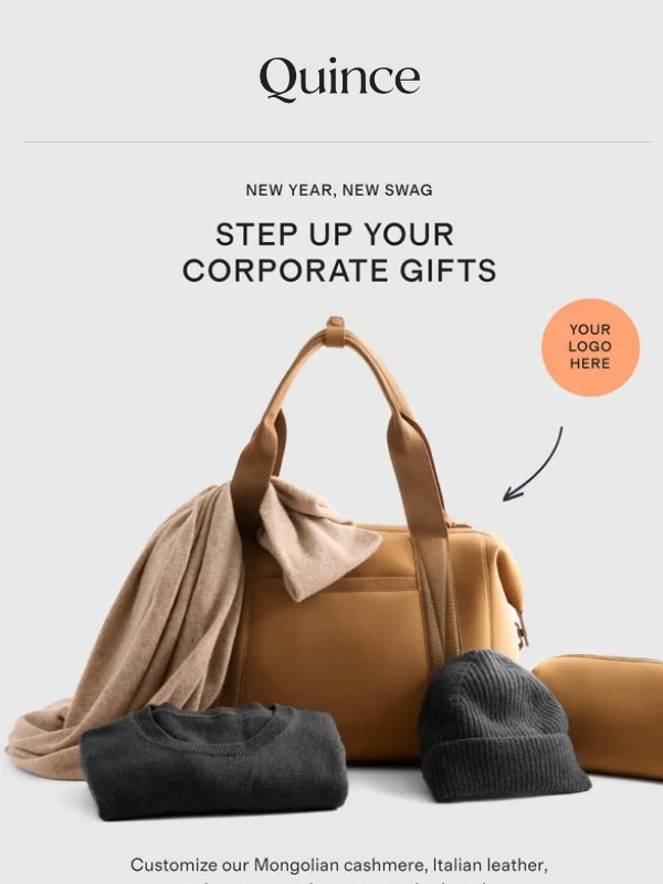Quince - Corporate swag you’ll actually want to wear