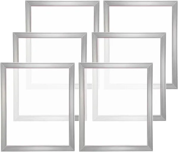 VEVOR Screen Printing Kit 6 Pieces Aluminum Silk Screen Printing Frames