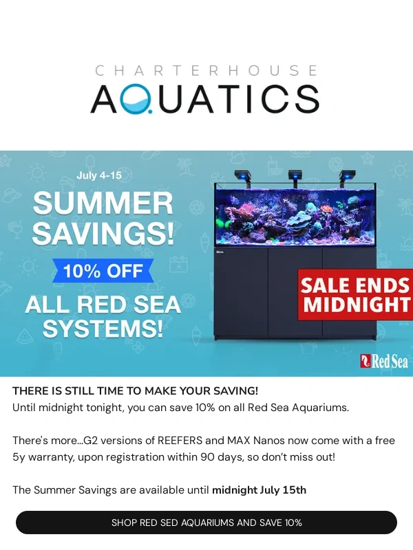 Charterhouse Aquatics - OFFER ENDS MIDNIGHT TONIGHT ⌛