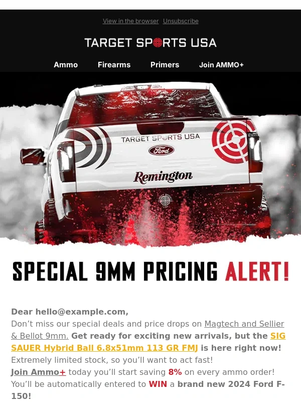 Target Sports USA - Price Drop Alert + New Products Coming Your Way!