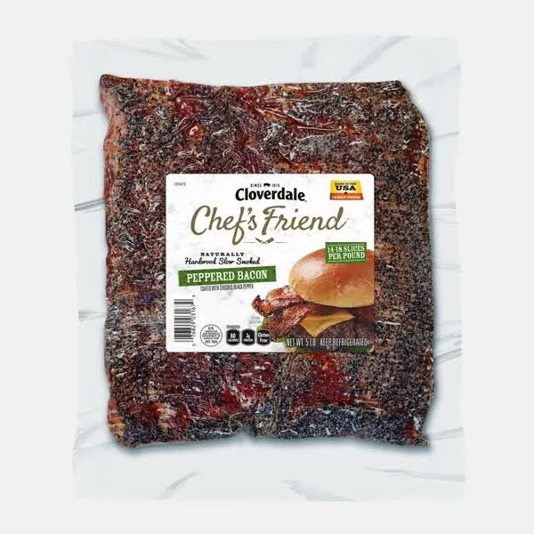 Cloverdale Chefs Friend Peppered Bacon