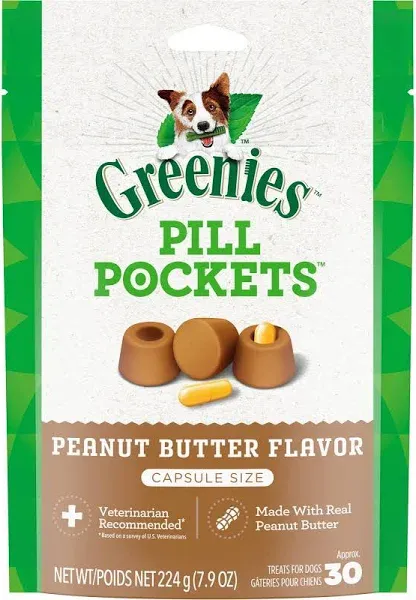 Greenies Dog Pill Pockets Peanut Butter