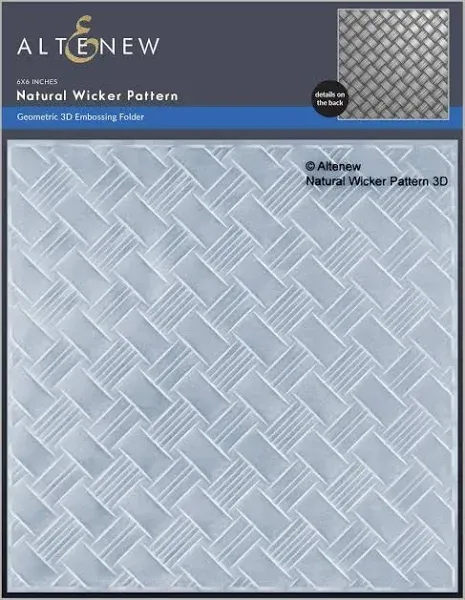 Altenew 3D Embossing Folder Natural Wicker Pattern