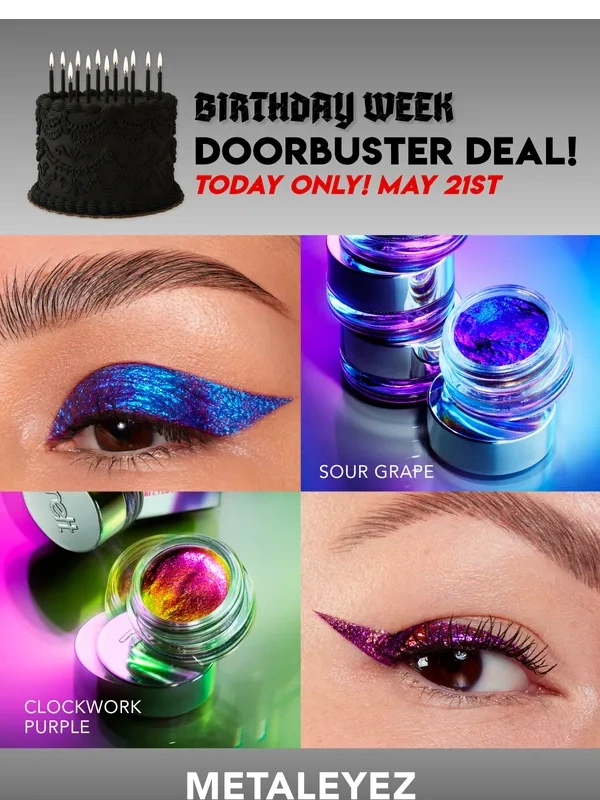 Melt Cosmetics - ?️ TODAY'S DOORBUSTER DEAL! MetalEyez Duo Chrome Eyeshadows Gels for only $10 ?