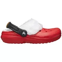 Crocs Kids Classic Lined Santa Clogs