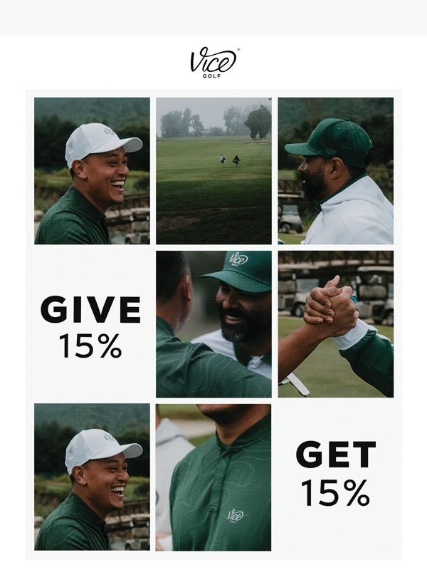 VICE Golf - Refer A Friend: Score 15% Off ?
