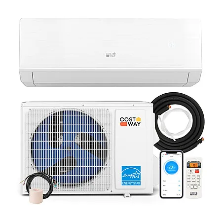 Costway 12000 BTU 24 SEER2 115V Ductless Mini Split Air Conditioner & Heater w/ WiFi