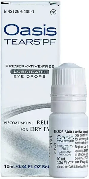Oasis TEARS PF Preservative-Free Lubricant Eye Drops