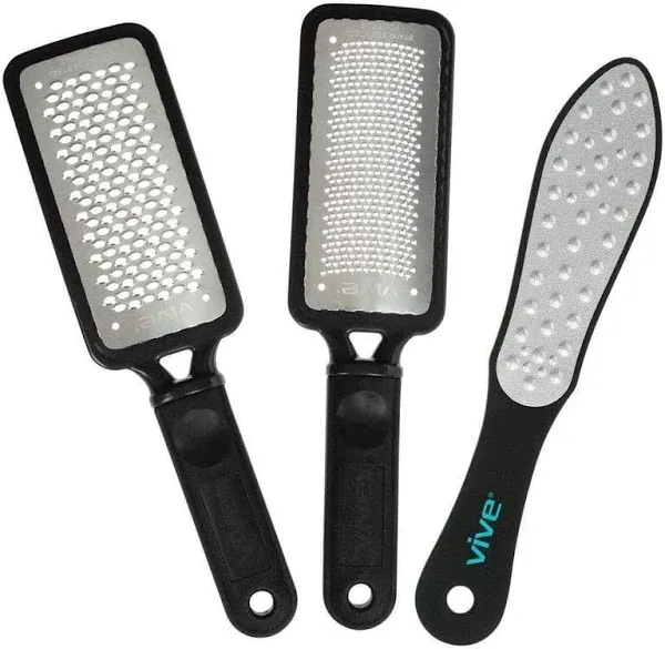 Vive Health Foot Files 3 Piece Set