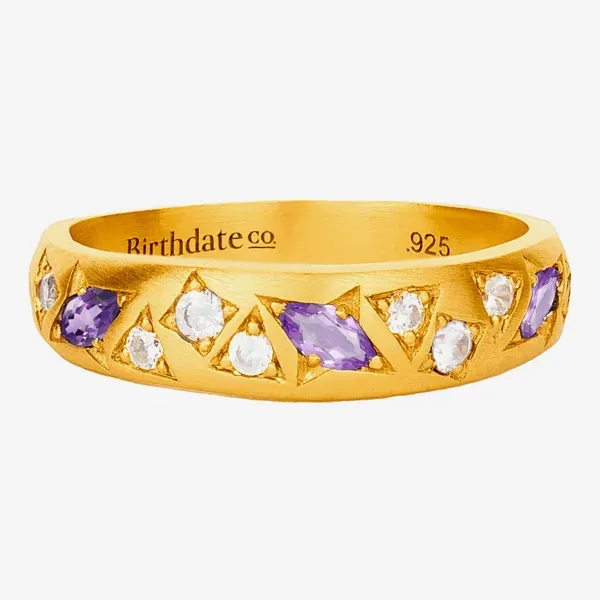 Birthdate Co. Birthstone Ring - February