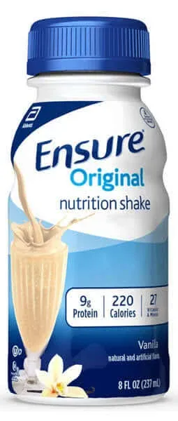 Abbott Ensure Original Ready-to-Drink Nutrition Shake Strawberry 8fl oz 237ml Bottle (6/