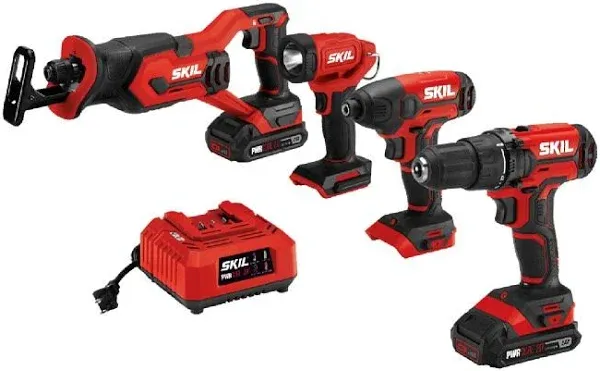 Skil 20V 4-Tool Combo Kit CB739601