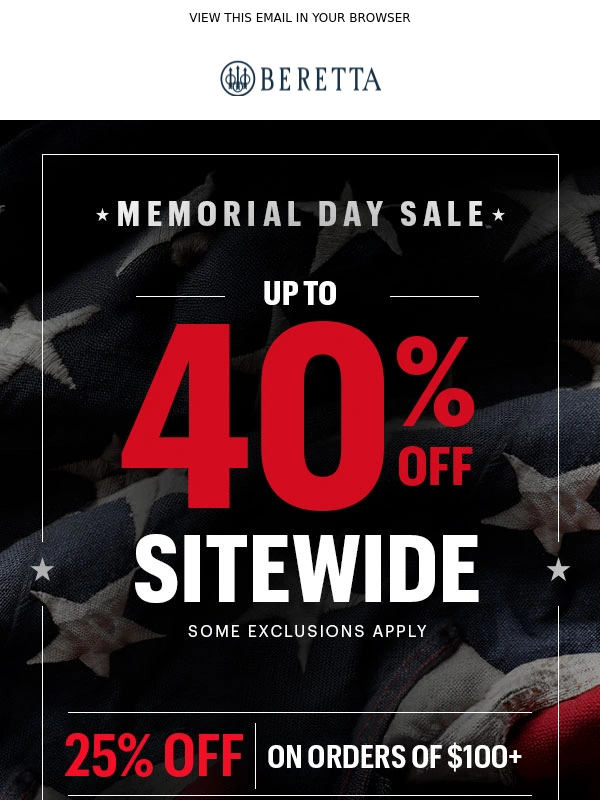 Beretta USA - ?? Stars,Stripes & Savings Continue!