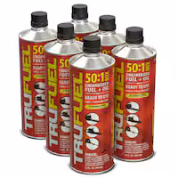 6-Pack TruFuel 2-Cycle 50:1 Pre-Mixed Fuel and Oil 32oz
