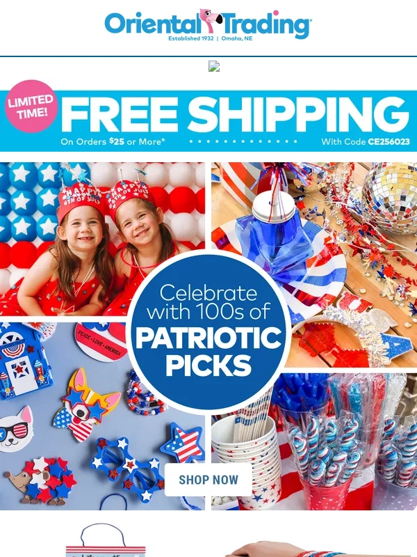 Oriental Trading - Get Ready for Patriotic Festivities with These Must-Haves! ?