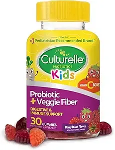 30-Count Culturelle Daily Probiotic w/ Vitamin C for Kids + Veggie Fiber Gummies (Berry Flavor) $11.29 w/ S&S + Free Shipping w/ Prime or on $35+
