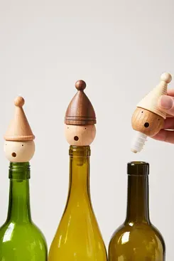 Farmhouse Pottery Wine Stopper - Man