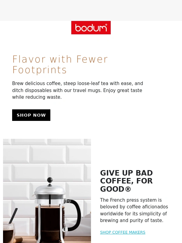 Bodum - Elevate Flavor,Minimize Waste ♻️