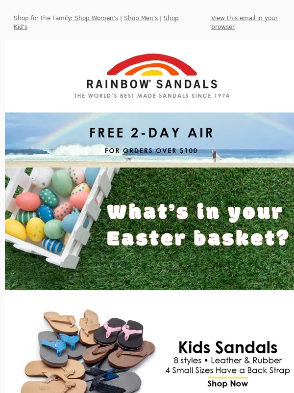 Rainbow Sandals - What's in your Easter Basket? ?