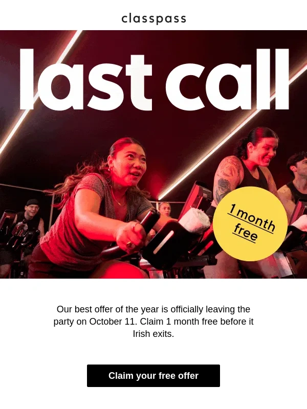 ClassPass - LAST CALL