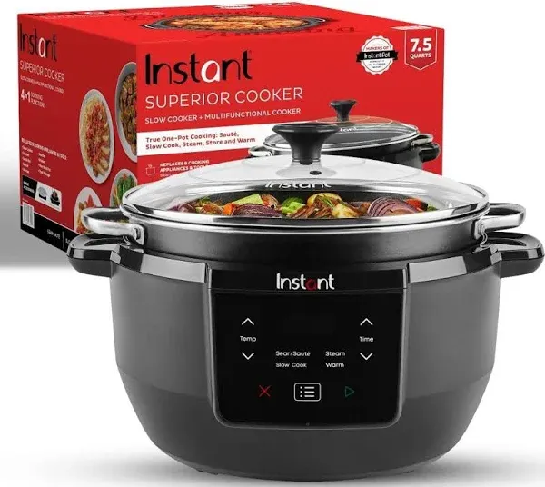 Instant Pot Superior 7.5 qt. Slow Cooker and Multicooker