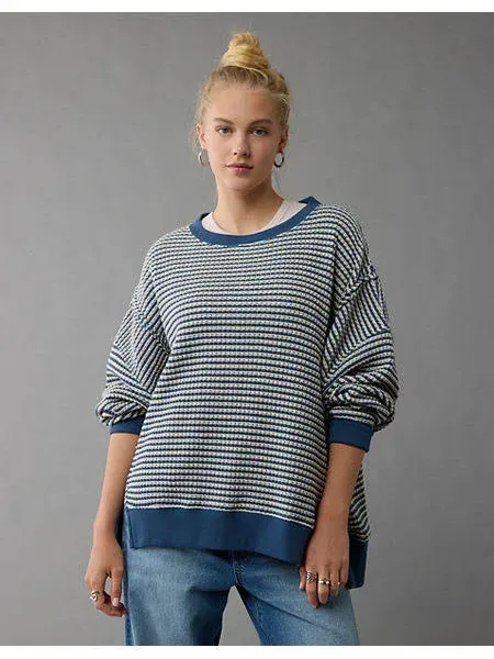 Ae Big Hug Waffle Sweatshirt