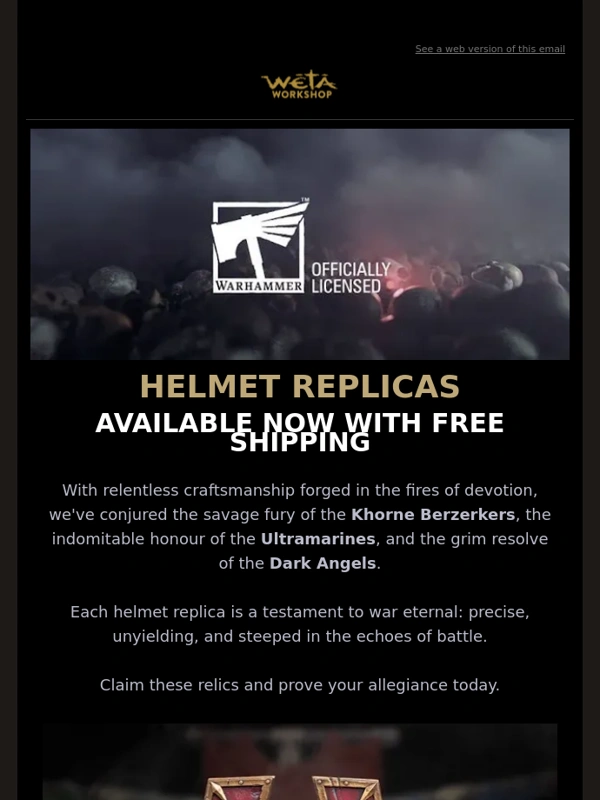 Weta Workshop - Relics of War Await: Helmets of the 41st Millennium