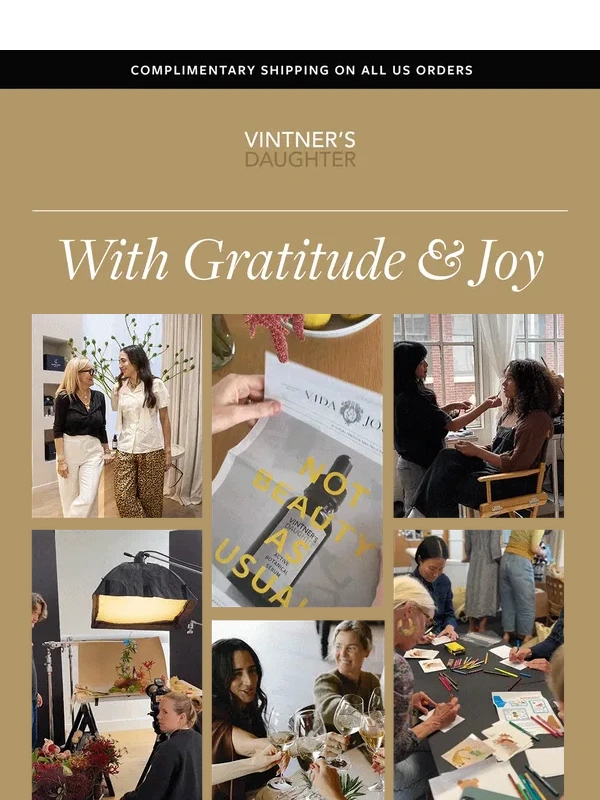 Vintner's Daughter - Our Deepest Gratitude