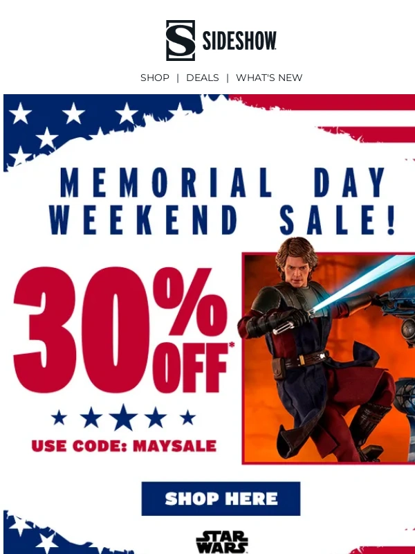 Sideshow Collectibles - That 30% off won't be around forever?