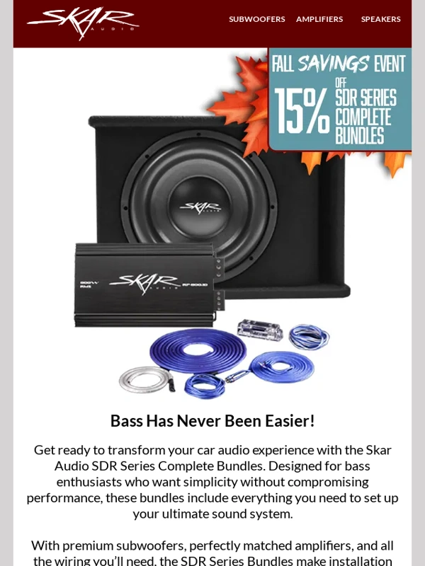 Skar Audio - Your All-in-One Bass Solution Is Here! ?