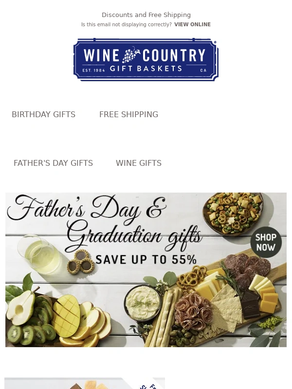 Wine Country Gift Baskets - Save on graduation & Father's Day gifts