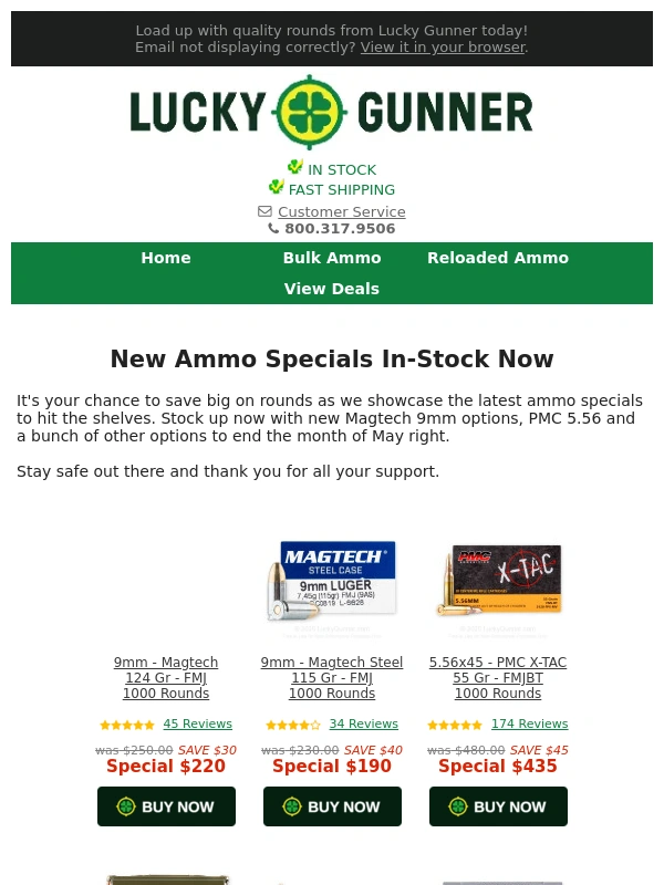 Lucky Gunner - Early Look at Fresh Ammo Specials