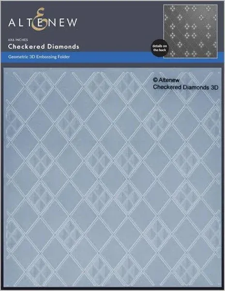 Altenew Checkered Diamonds 3D Embossing Folder