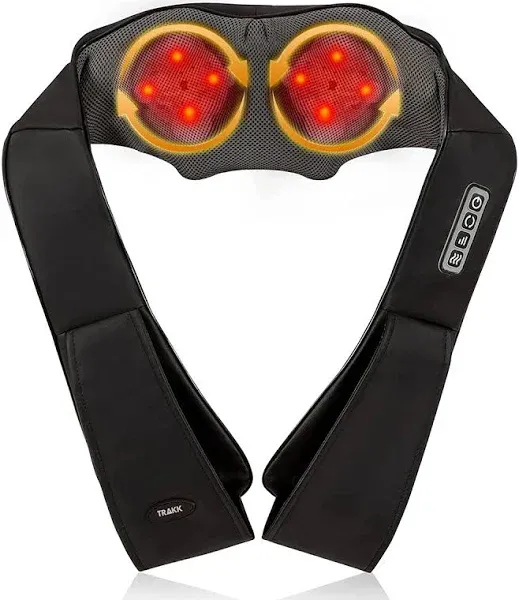 Trakk Deep Tissue Electric Heated Neck & Back Kneading Massage Pillow