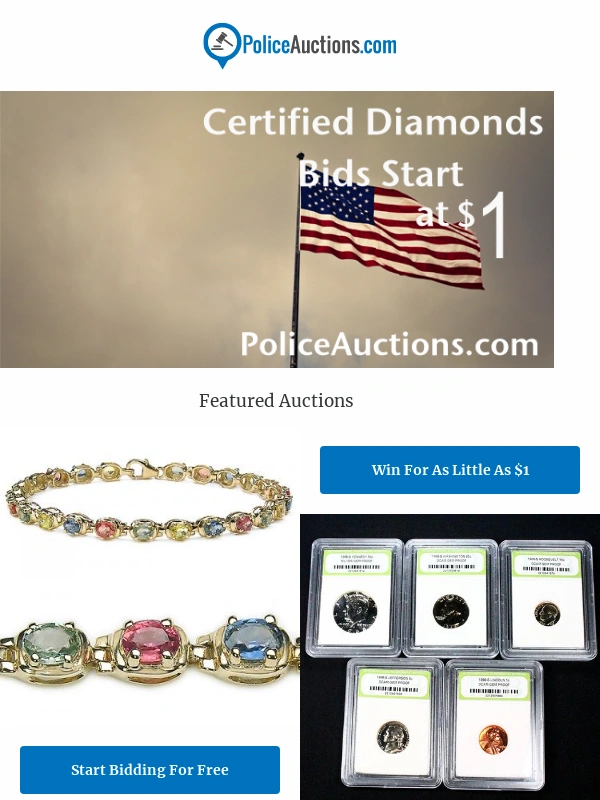 Police Auctions - Great Deals This Labor Day Weekend!