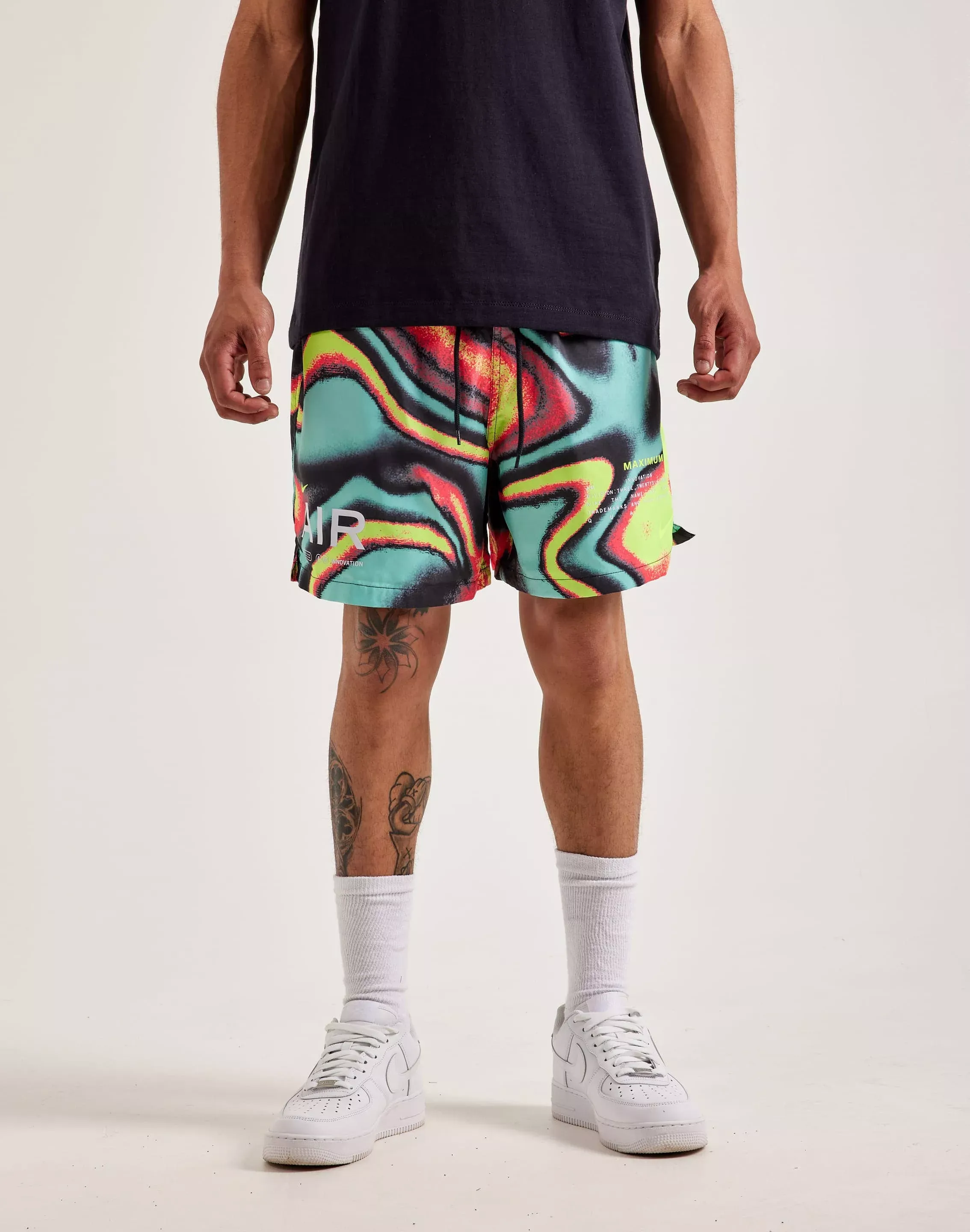 Nike Max Volume Club Woven Flow Shorts  - Multi - Size: Medium