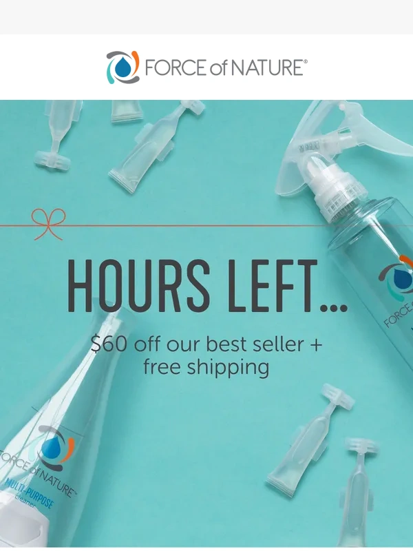 Force Of Nature - ICYMI: Only hours left ... ?