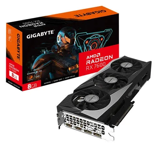 GIGABYTE Radeon RX 7600 GAMING OC 8GB Graphics Card GV-R76GAMING OC-8GD
