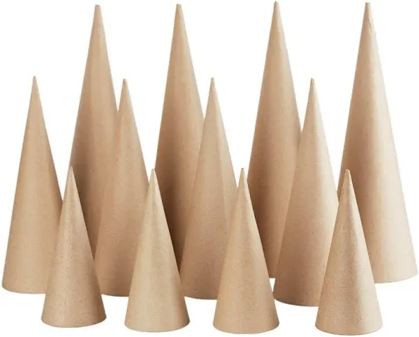 Paper Mache Cone Set